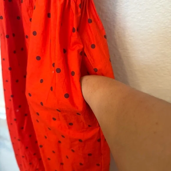 Red and black polka dot universal threads sleeveless medium - Picture 7 of 14